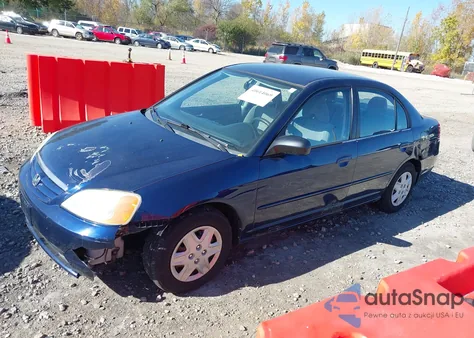 2003 Honda Civic Lx из США, поврежденный, VIN 1HGES16593L000320